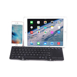 Aluminum Tri-folding Wireless Bluetooth Keyboard